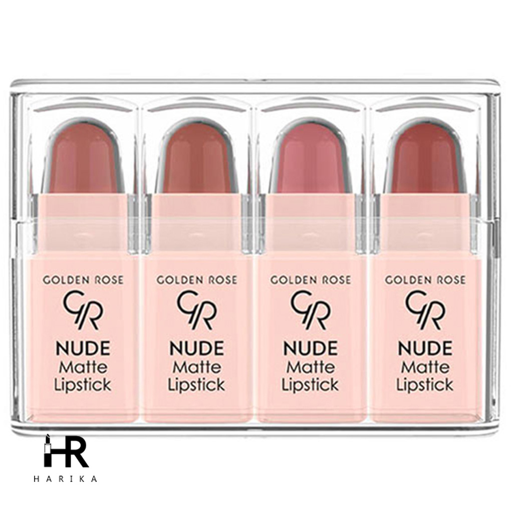 پک 4 عددی رژلب مینی گلدن رز مدل...